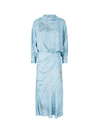 Pinko Dresses Clear Blue Viscosa - 44