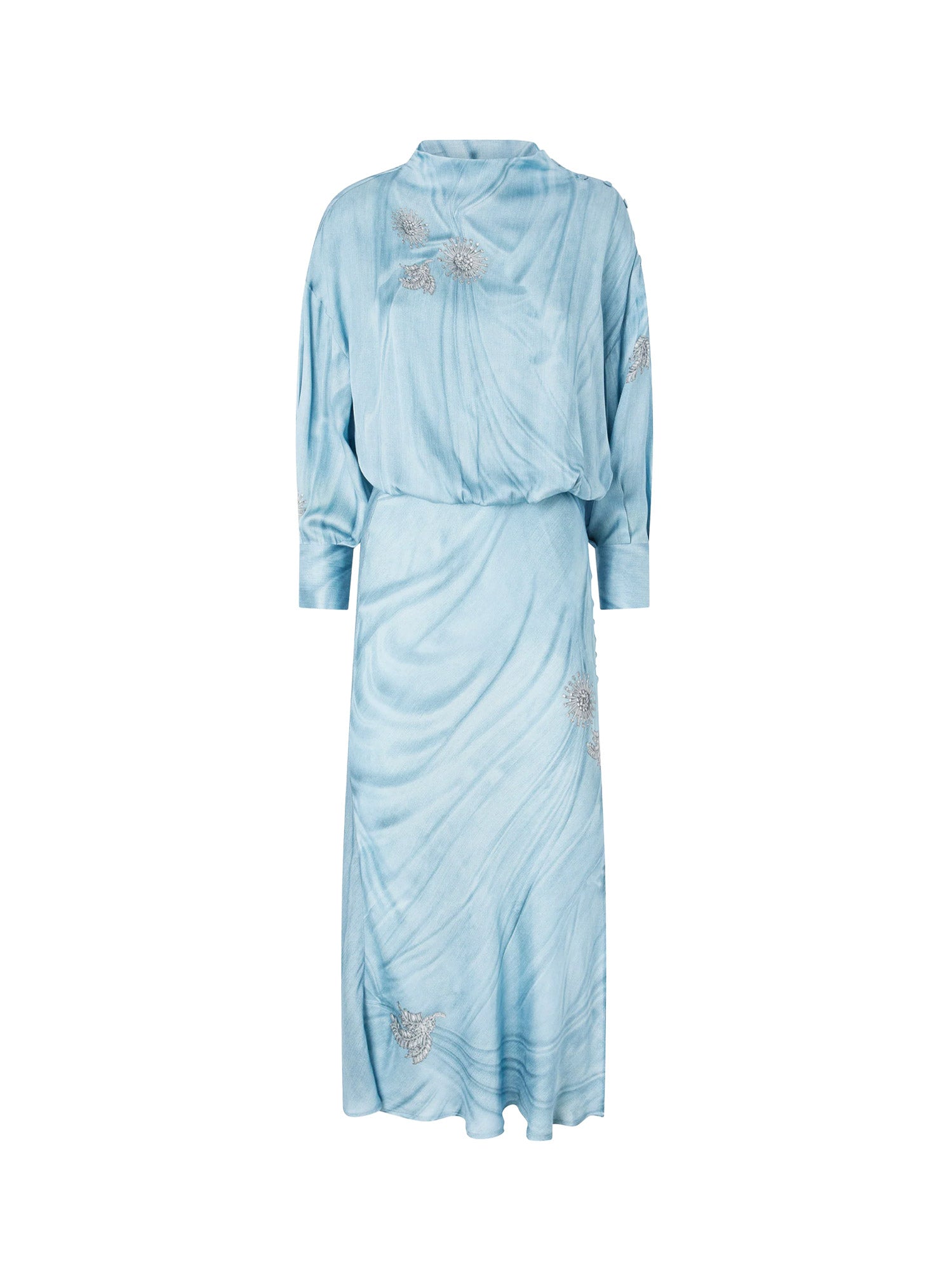 Pinko Dresses Clear Blue Viscosa - 44