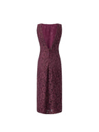 Pinko Dresses Bordeaux Cotone Nylon Viscosa - 44