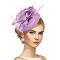 Women's Elegant Faux Feather Mesh Tea Party Fascinators With Headband