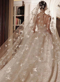Butterfly One-Tier Tulle Waltz Bridal Veils