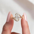 5.32CT 9*11mm Oval Cut Moissanite Engagement Rings In Sterling Silver