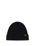 Kiton UCPL003K0239L04 Ribbed Merino Wool Beanie — Black