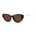 Gucci GG1968S Cat-Eye Tortoiseshell Sunglasses — Black