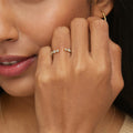 0.51CT Oval Cut Moissanite Wedding Bands In Sterling Silver