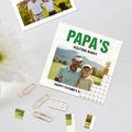 Puzzles de ladrillos personalizados con diseño de foto familiar, título y texto Decoración del hogar Regalo del Día del Padre para el abuelo y el papá