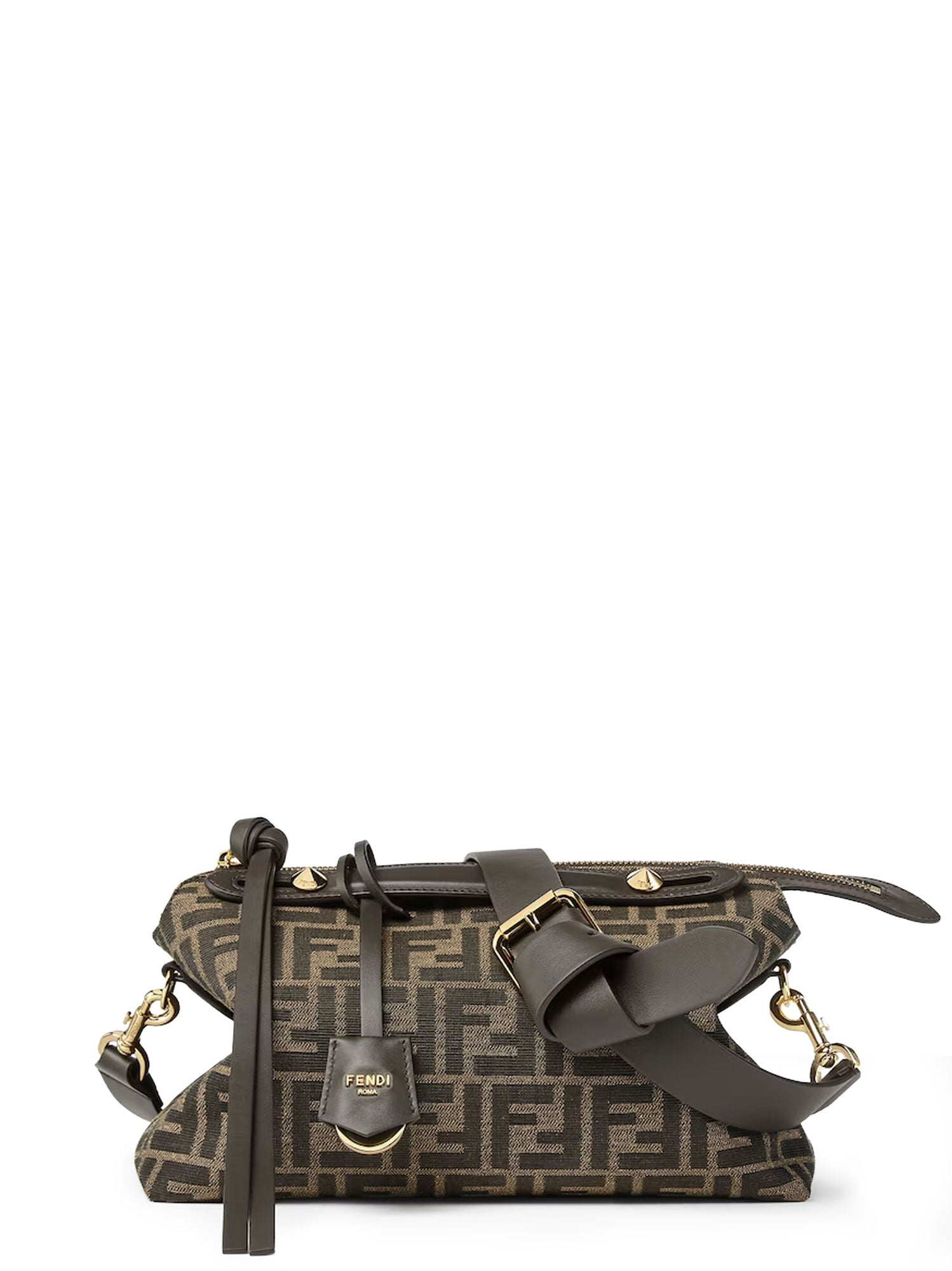 Fendi Bags T Moro R Ebano Os Tessuto Jacquard Ff/pelle