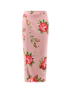 Dolce & Gabbana Skirts Bouquetrose Seta Elastan - 48