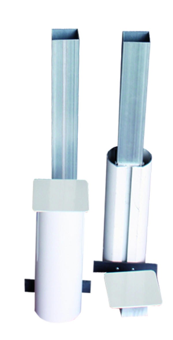 Postes Voley Multialtura Aluminio Fijo 90mm