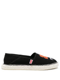 Kenzo Boke Flower Embroidered Espadrille — Black