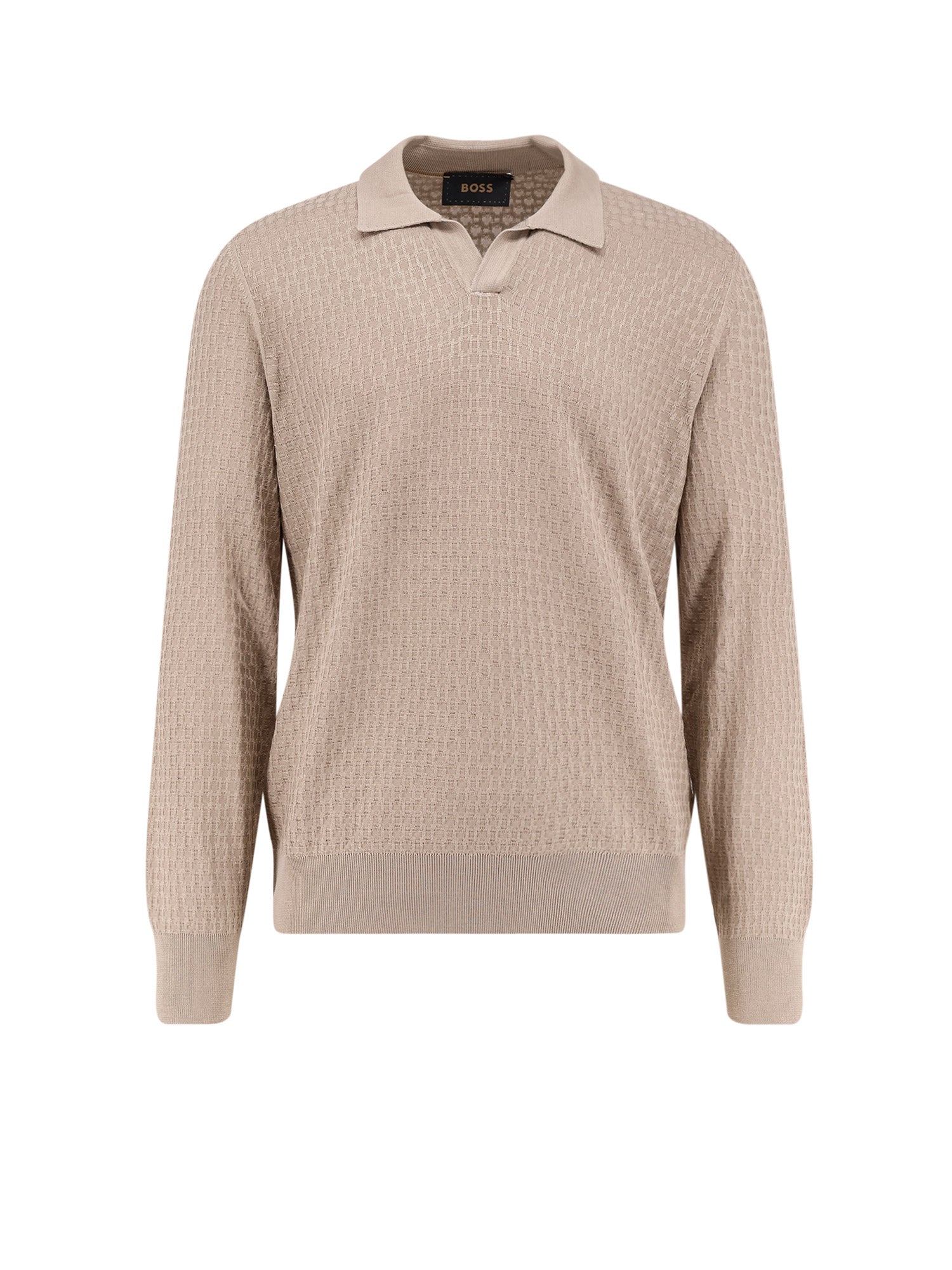 BOSS Sweaters Beige Seta