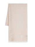 Kiton Wool-Cashmere-Silk Blend Scarf — Beige