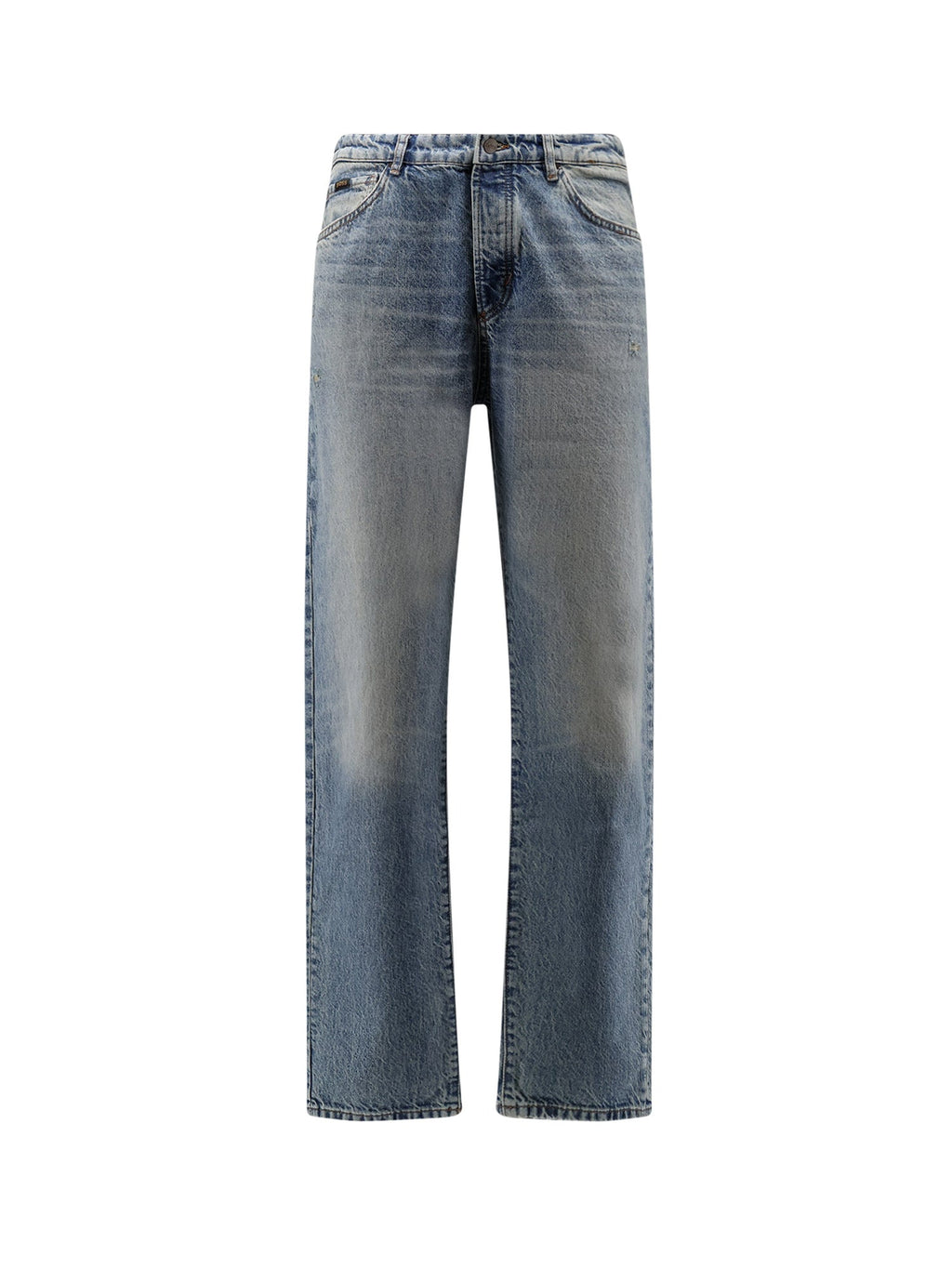 BOSS Jeans Turquoise Cotone