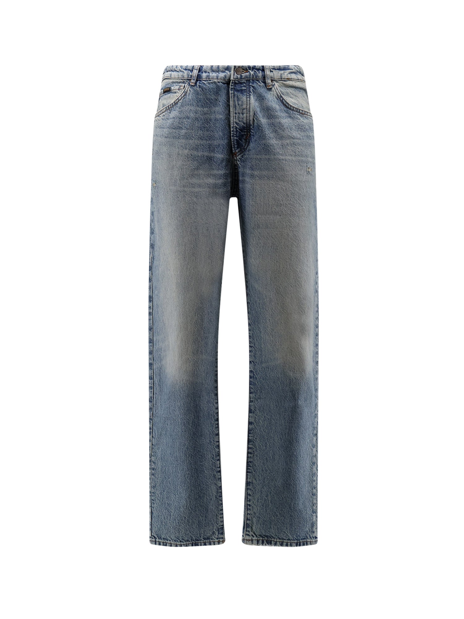 BOSS Jeans Turquoise Cotone