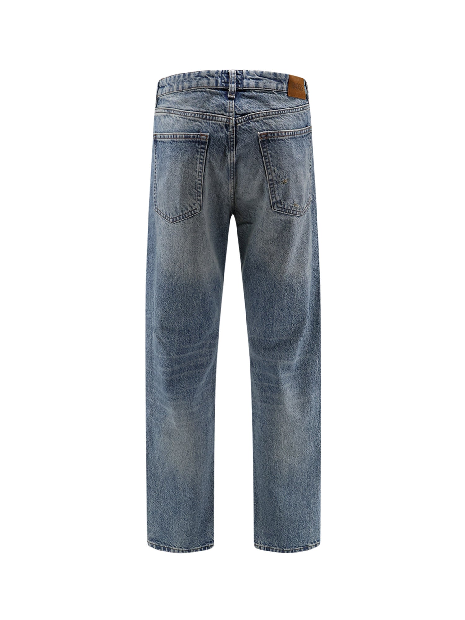 BOSS Jeans Turquoise Cotone