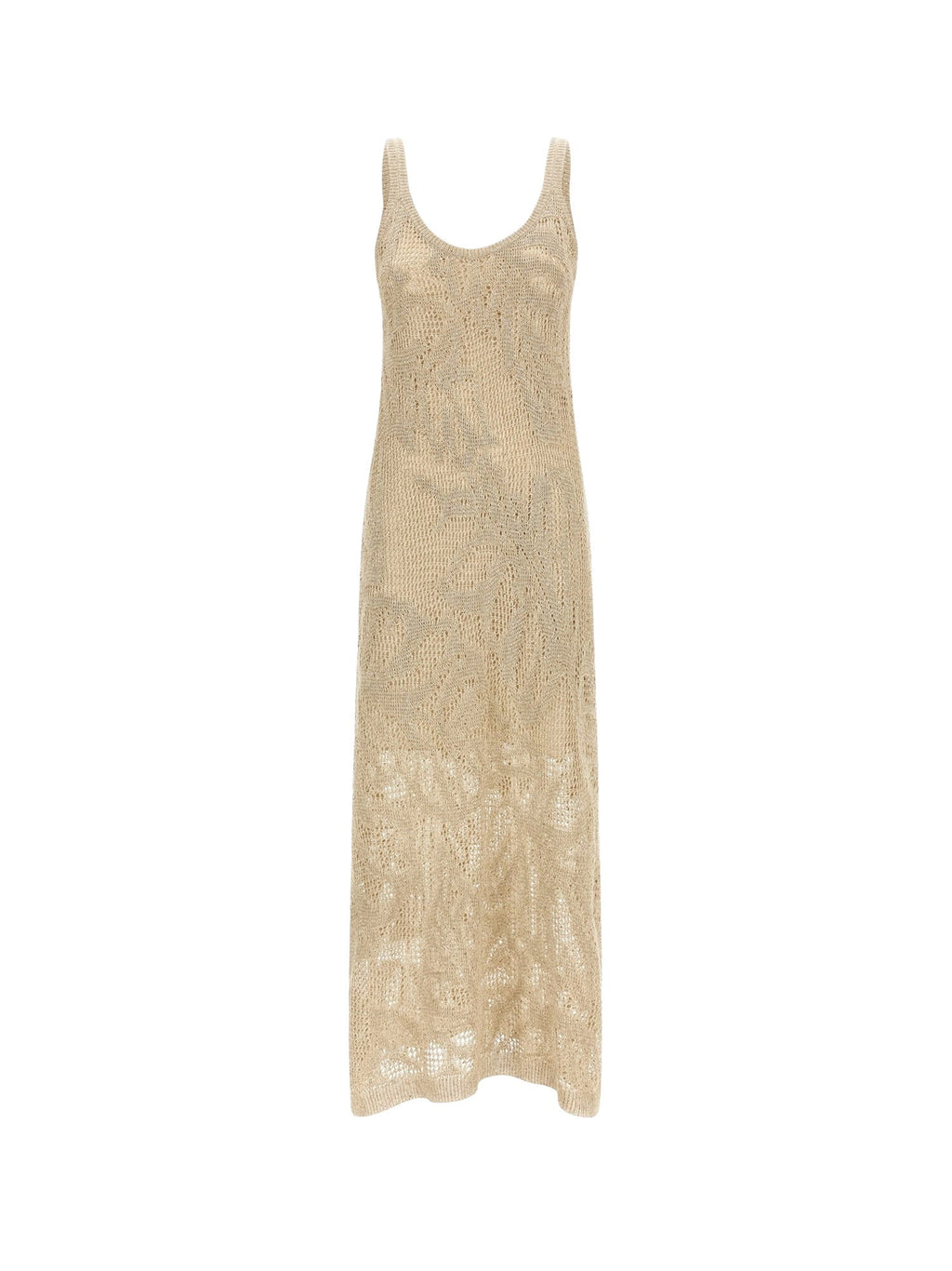 Brunello Cucinelli Dresses Beige Lino Cotone - M