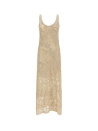 Brunello Cucinelli Dresses Beige Lino Cotone - M