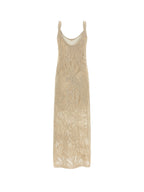 Brunello Cucinelli Dresses Beige Lino Cotone - M