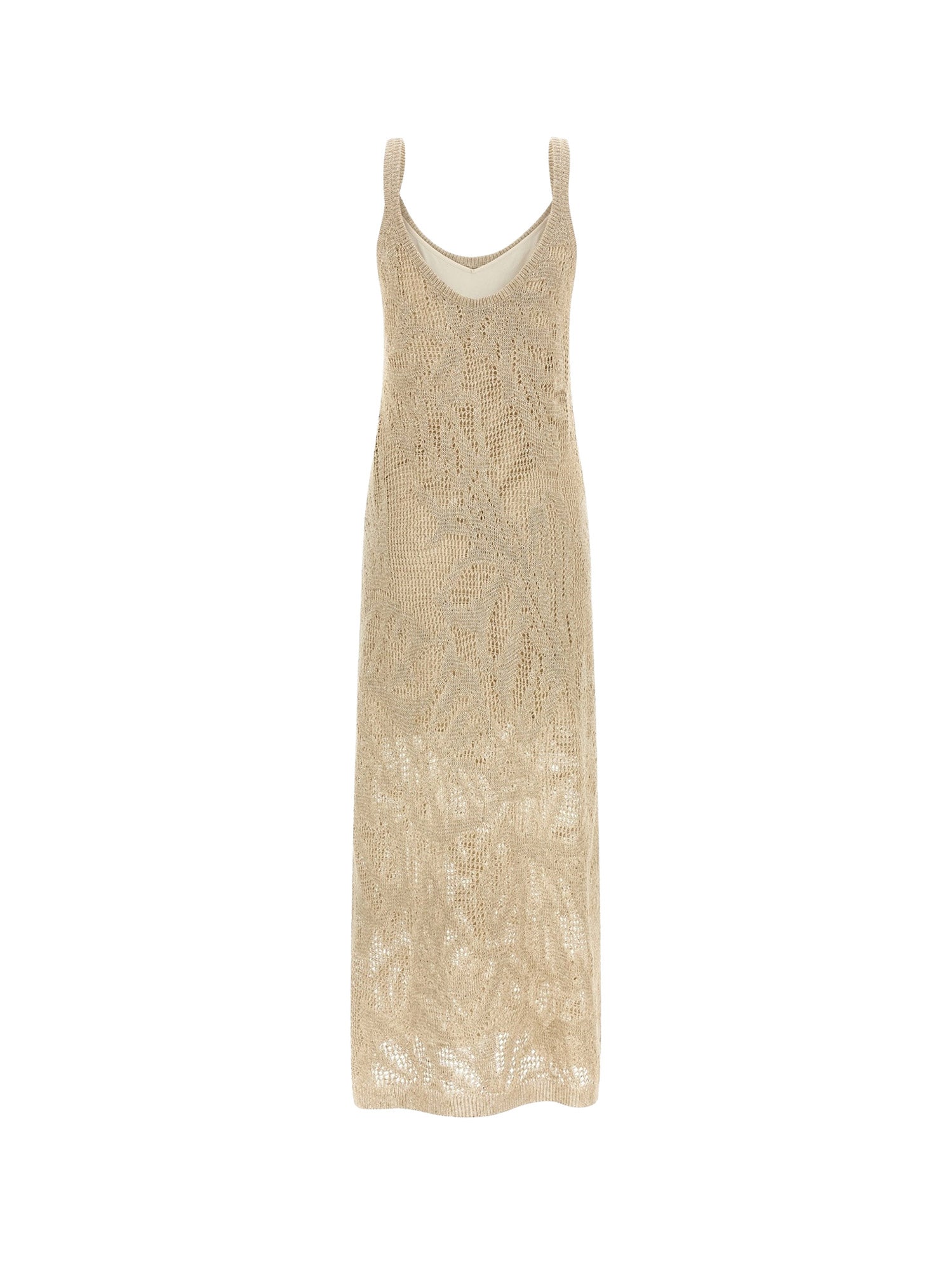 Brunello Cucinelli Dresses Beige Lino Cotone - M