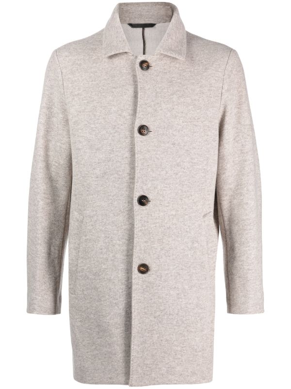 Manzoni24 Virgin Wool-Blend Coat — Beige