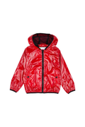 Herno Hooded Nylon Down Jacket — Red