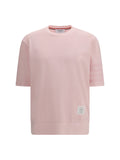 Thom Browne 4-Bar Cotton Jersey T-Shirt — Pink
