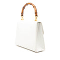 Calfskin Bamboo Top Handle Bag