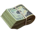 $2,000 RealAged® Full Print New Series Band By Prop Money Inc.