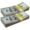 $20,000 RealAged® Full Print New Series Stack By Prop Money Inc.