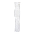 White Vanilla Handmade Maxi Crochet Dress