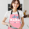 Delantal impermeable ajustable personalizado con el corazón de niño o niña con los nombres de 1 a 6 niños y bolsillos para cocinar Regalo esencial para el Día de la Madre para mamá abuela