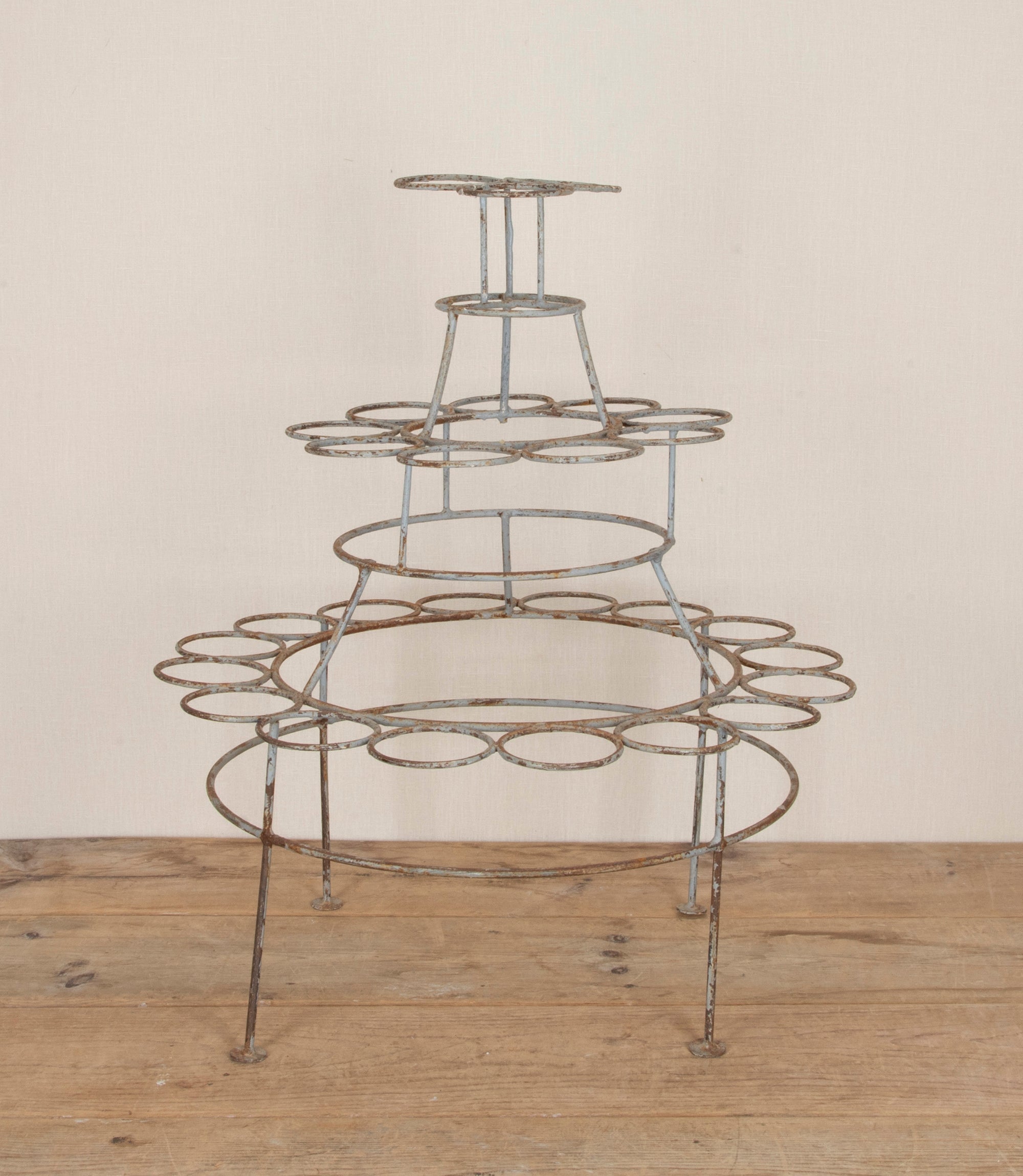 20th Century French Wrought Iron Plant Pot Stand By Sister Parish Design