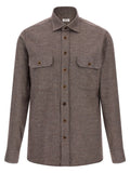 Borriello Flannel Shirt — Taupe
