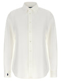 Polo Ralph Lauren Logo-Embroidered Cotton Poplin Shirt — White