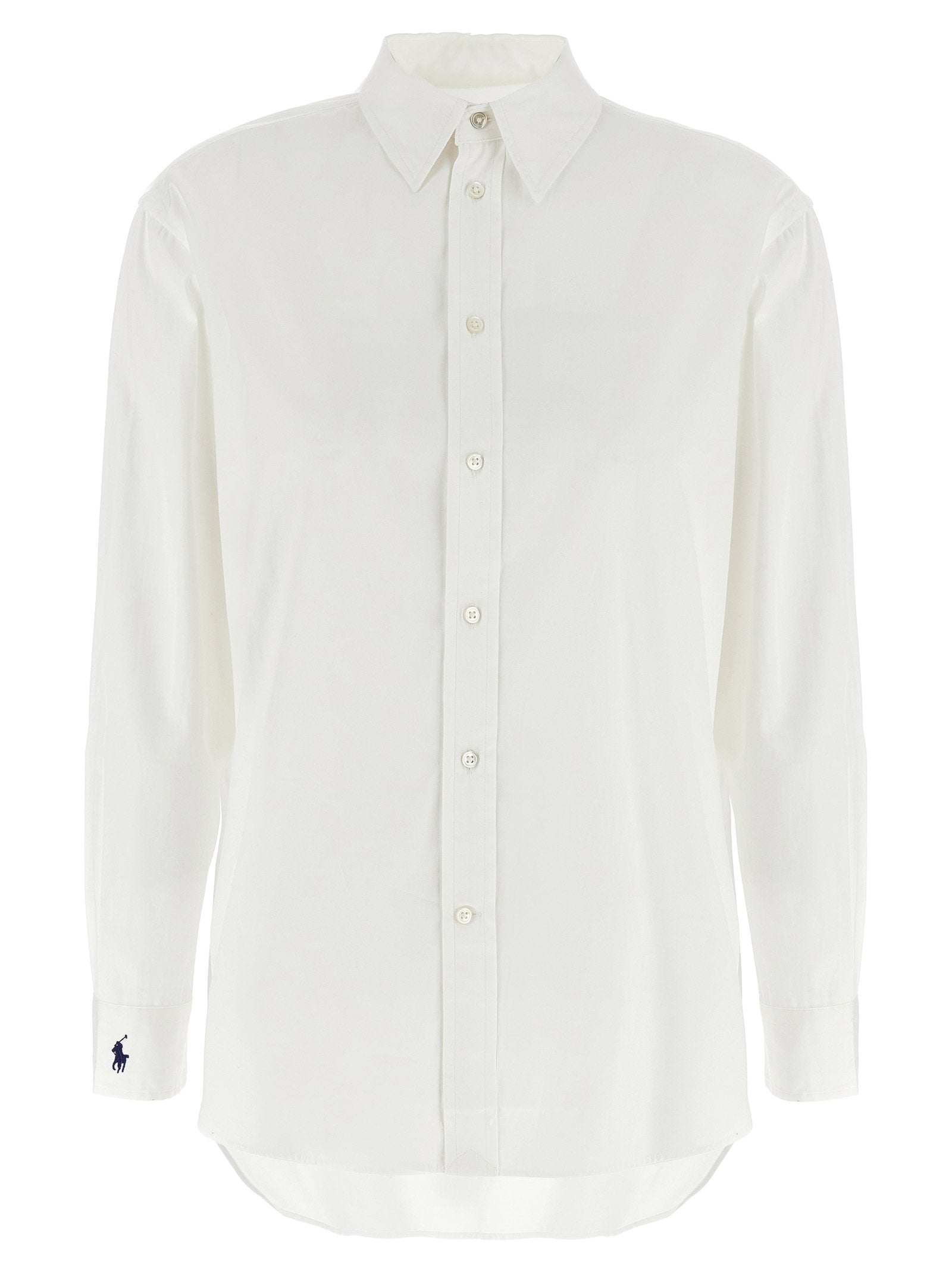 Polo Ralph Lauren Cotton Button-Front Shirt — White