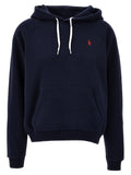 Polo Ralph Lauren Logo-Embroidered Cotton Blend Hoodie — Navy