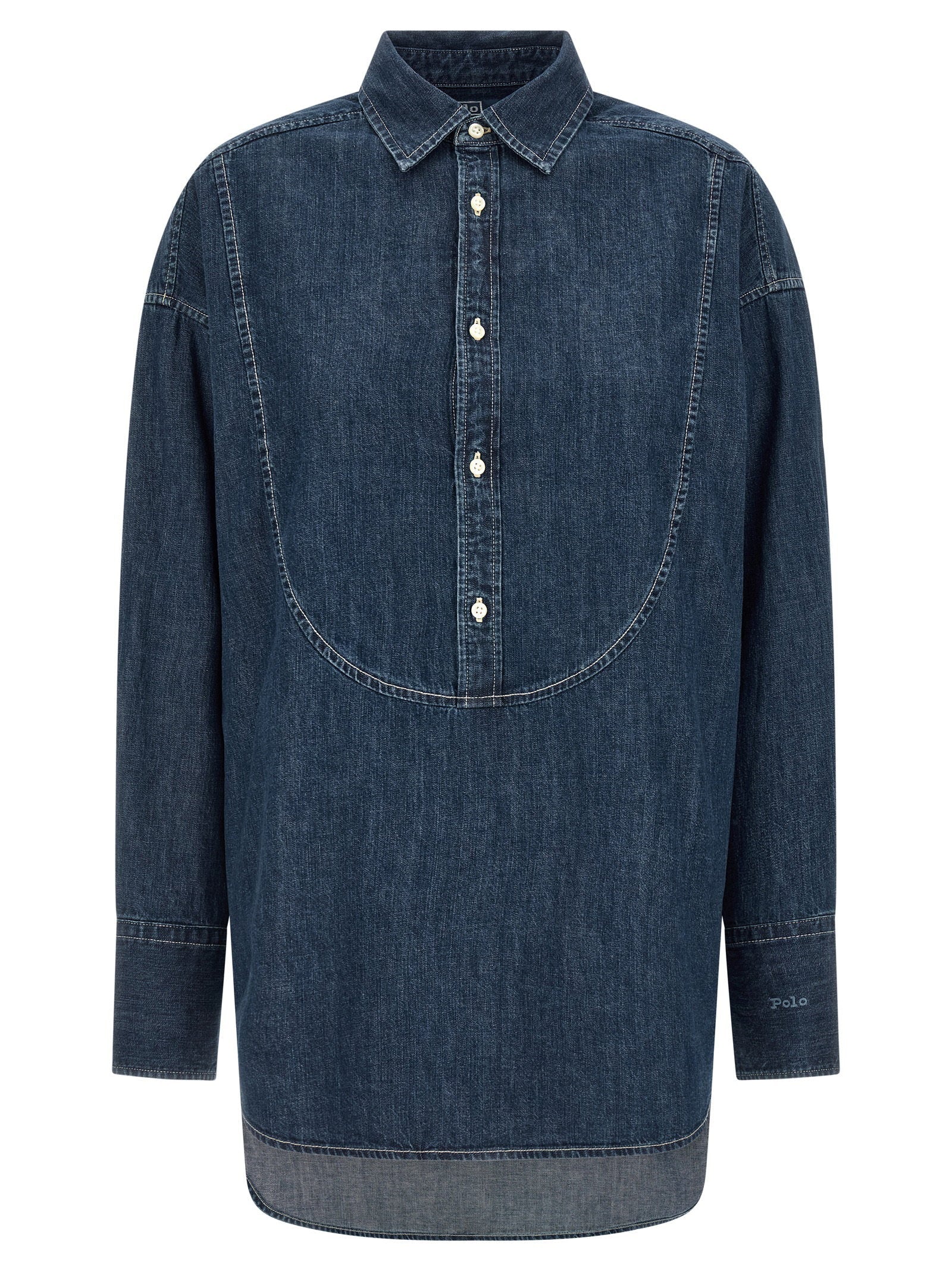 Polo Ralph Lauren Trompe l'Oeil Denim Shirt — Blue