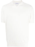 Brunello Cucinelli Fine-Knit Cotton Polo — White