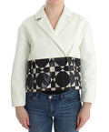 Women's Colour-Block Leather Jacket Multicolor