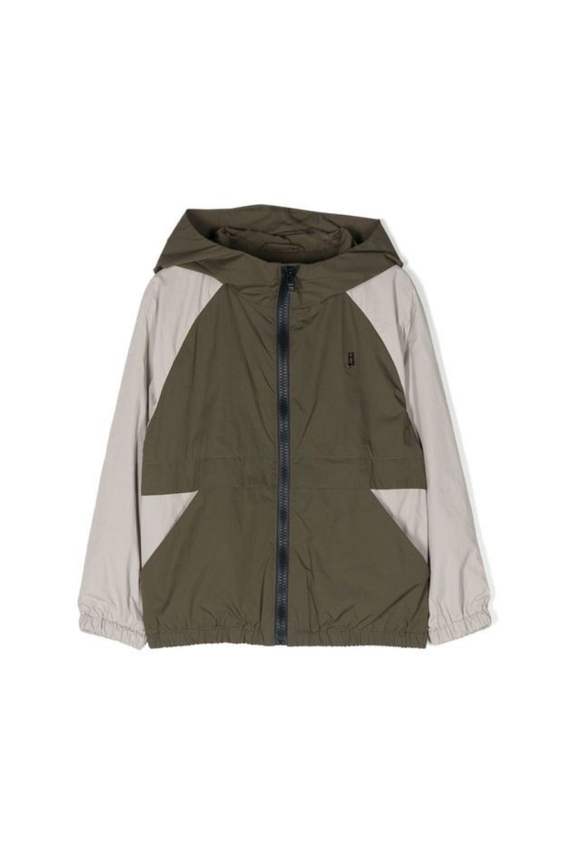 Herno Color-block Nylon Jacket — Green