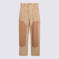Balenciaga Trousers Beige _co