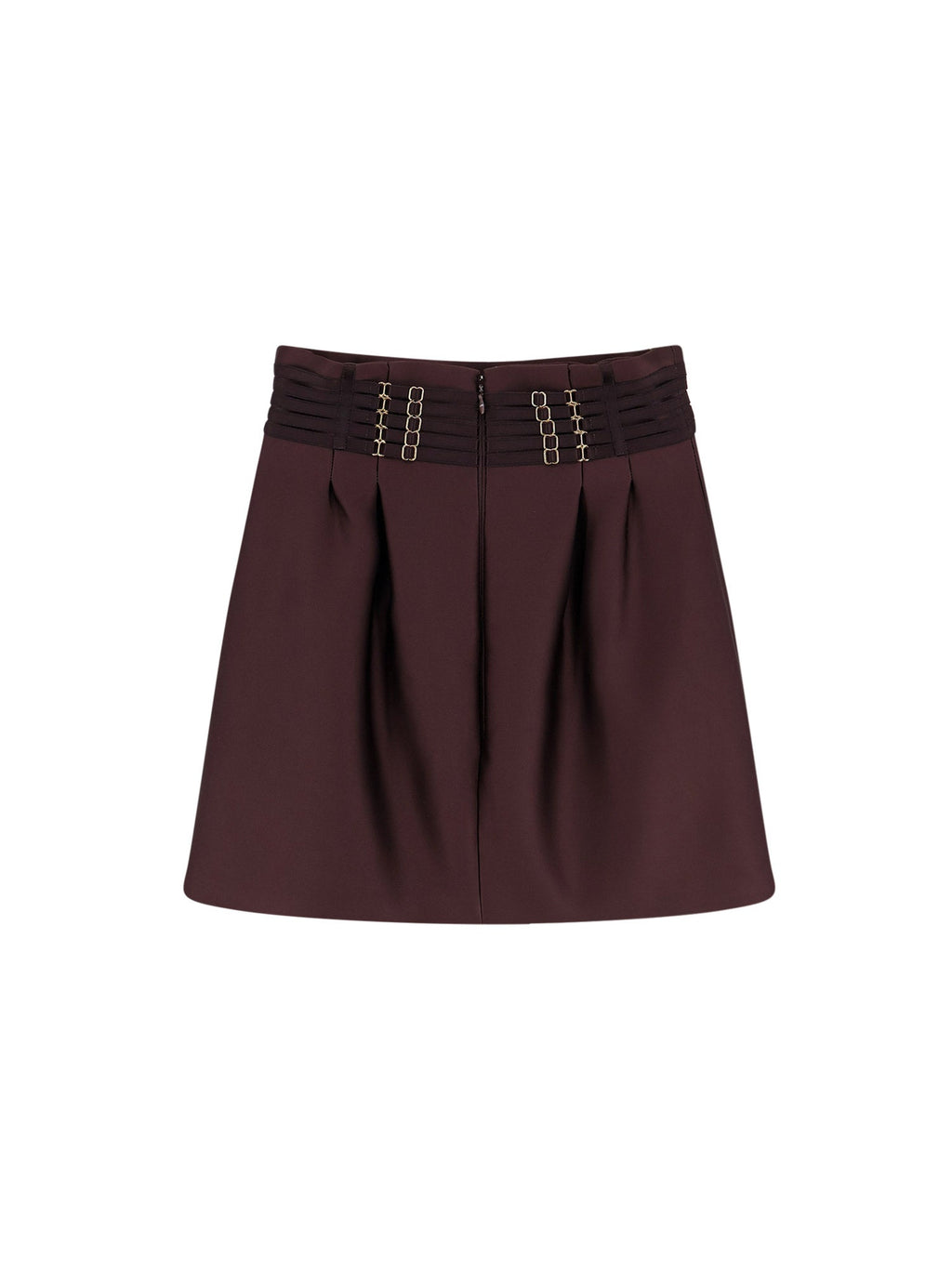 Elisabetta Franchi Skirts Brown Poliestere - 46