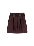 Elisabetta Franchi Skirts Brown Poliestere - 46