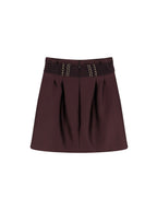 Elisabetta Franchi Skirts Brown Poliestere - 46