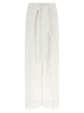 Polo Ralph Lauren Embroidered Lace Wrap Pants — White