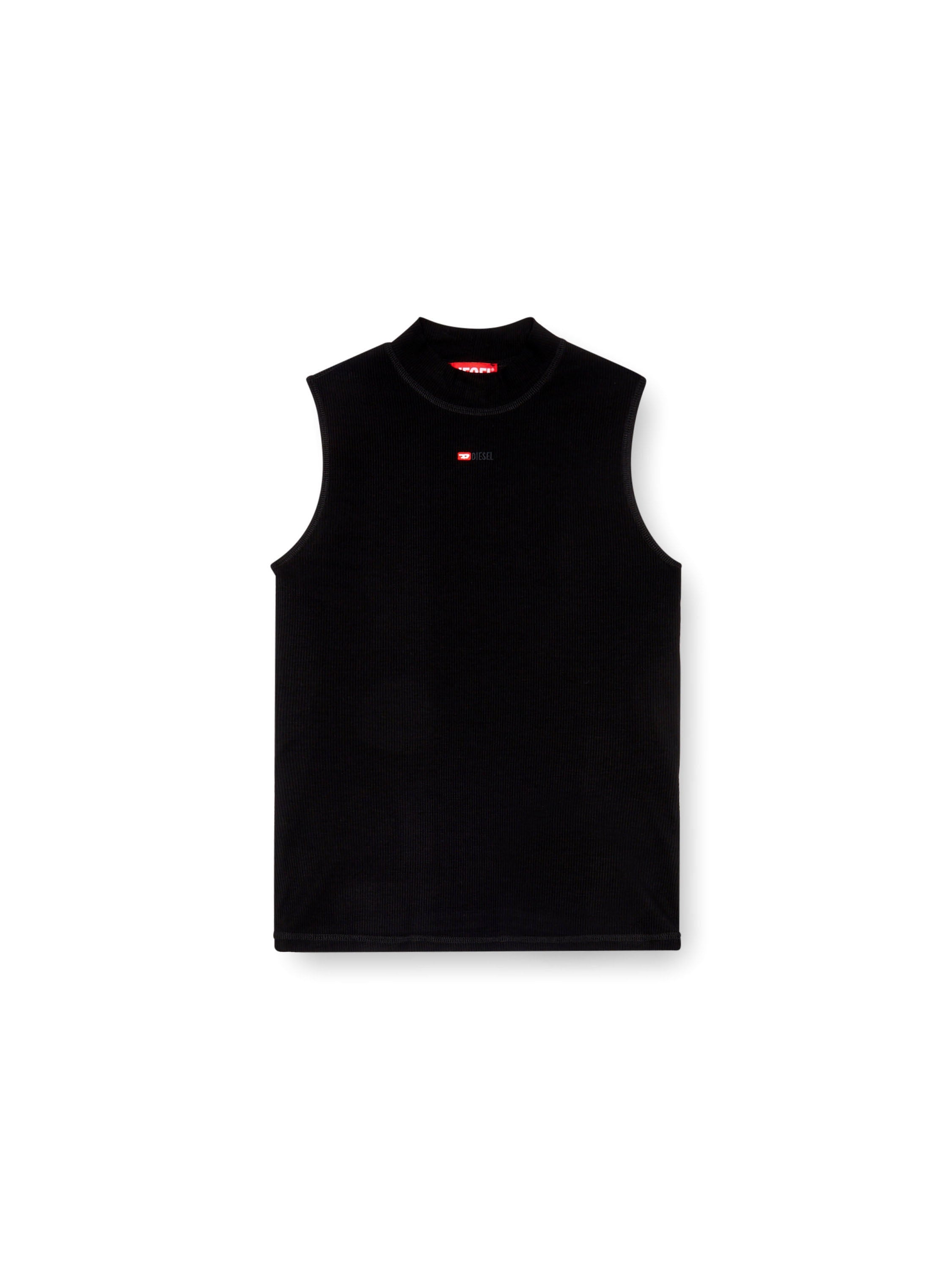 Diesel T-shirts and Polos Black Viscosa Elastan