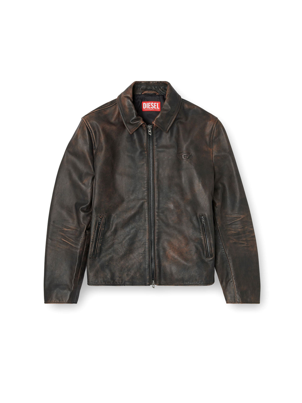 Diesel Jackets Brown Pelle - 50