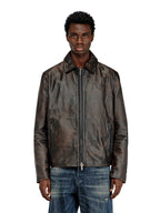 Diesel Jackets Brown Pelle - 50