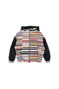Herno Striped Colorblock Jacket — Black