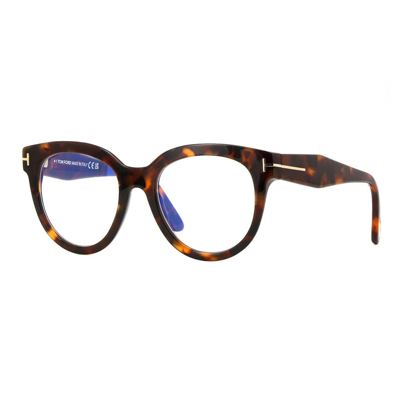 Tom Ford FT5987-B052 Tortoiseshell Acetate Eyeglasses — Brown